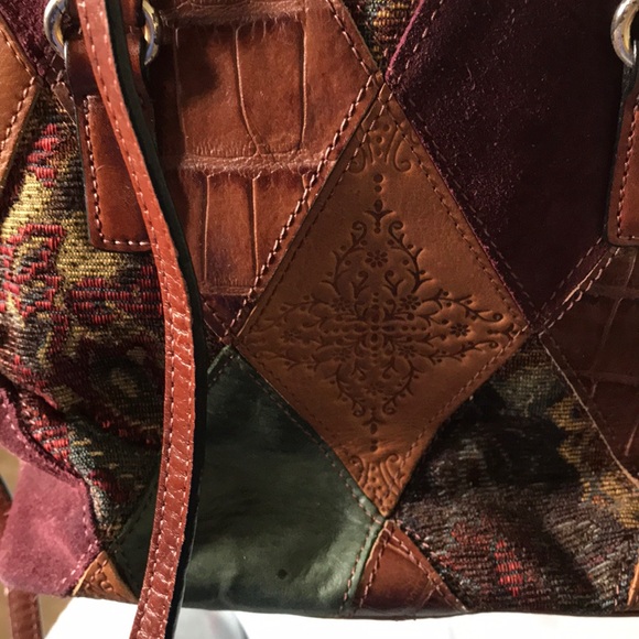 Fossil multicolor patched handbag - Picture 5 of 8